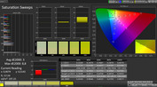 CalMAN saturation – standard: warm