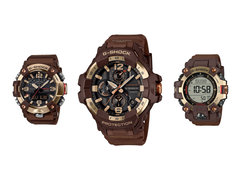 The Casio Mudmaster GG-B100XMH-5A, Mudman GW-9500MH-5, and GravityMaster GR-B300H-5A.