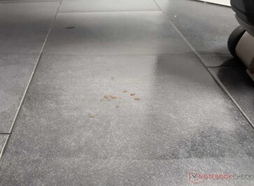 ...has not yet been completely removed even after repeated passes.