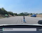 Model Y was tested with child-sized pedestrians, too (image: Euro NCAP)