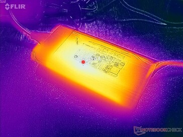 AC adapter reaches over 46 C when running demanding loads