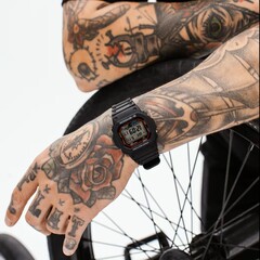 The Casio G-Shock GW-M5610-U1 watch has 200 (20 bar) water resistance