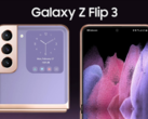 The latest "Z Flip 3" renders. (Source: LetsGoDigital)