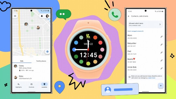 Galaxy Watch for Kids lets parents keep an eye on their kids with an LTE-enabled WearOS watch. (Image source: Google)