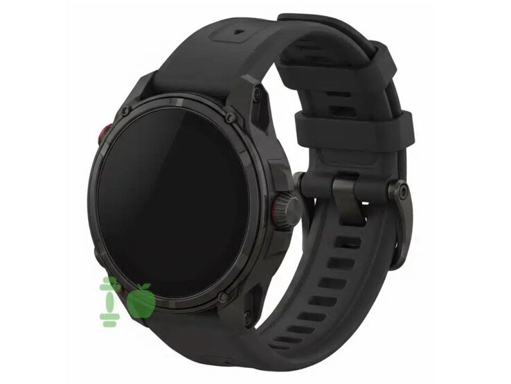 An alleged mockup of Garmin's rumoured Venu or Vivoactive smartwatch with a digital crown. (Image source: Gadgets & Wearables)