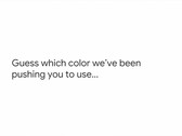 Google admits favoring white color in Material Design. (Source: Android Dev Summit 2018)