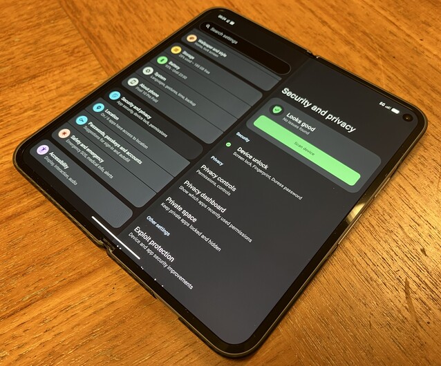 Exploit protection, duress passwords and private spaces for apps are some of the privacy and security features you won't find on the stock OS (Image Source: Notebookcheck)