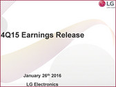 LG reporting falls in profits and revenue for all of 2015