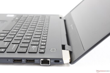 Lid opened to maximum angle (~150 degrees)