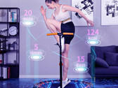 The TECHPLUS TP600SG smart trampoline comes with a belt that tracks your workout. (Image source: TECHPLUS)