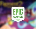 Two free games worth nearly $40 will become available from July 10 to July 17. Blurred game teasers with Epic Games logo over them. (Image source: Epic Games Store)