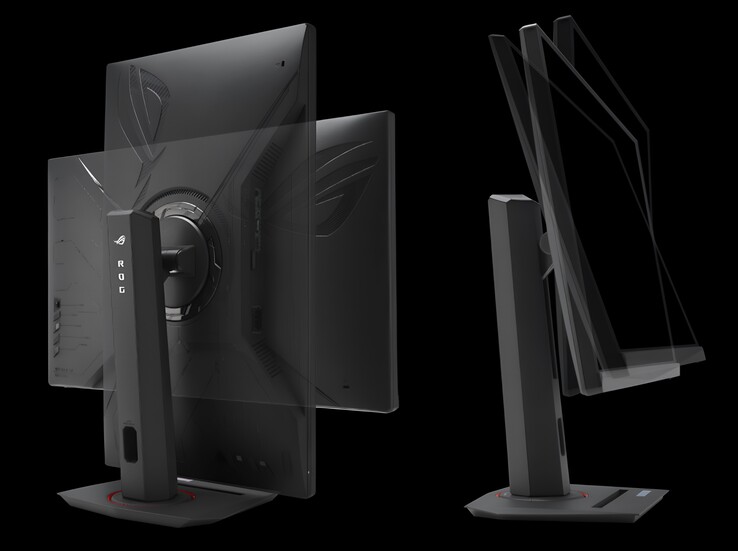 The Asus ROG Strix XG27UCG gaming monitor offers 45º pivot, and -5/20º tilt. (Image source: Amazon)