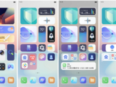 A range of MyOS 11.5 homescreen UI options. (Source: ZTE)