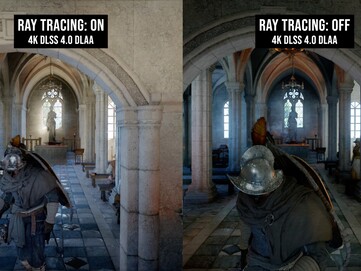 Crimson Desert Ray Tracing on vs off.