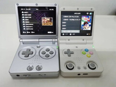 The Miyoo Flip is another Rockchip RK3566-powered gaming handheld. (Image source: via KeepRetro)