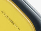 Close up of Nothing Headphone (a) in yellow.
