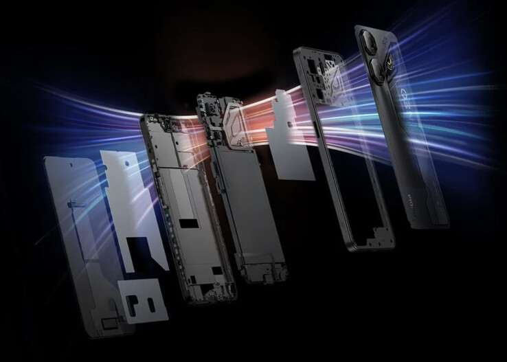 ZTE claims to have included a high-efficiency cooling solution inside the Neo 3. (Image source: ZTE)