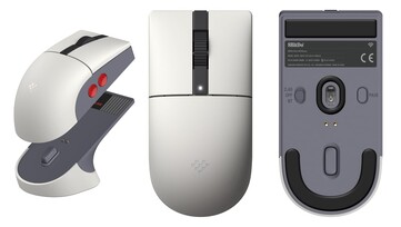 The 8BitDo Retro R8 Mouse - N Edition can connect via Bluetooth, 2.4GHz wireless, and USB. (Image source: 8BitDo)