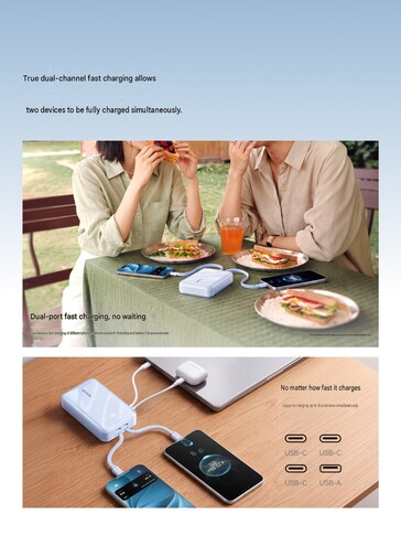 It can charge four devices at the same time