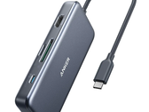 The Anker PowerExpand+ 7-in-1 USB-C PD Ethernet Hub can charge gadgets at up to 48 W. (Image source: Anker)