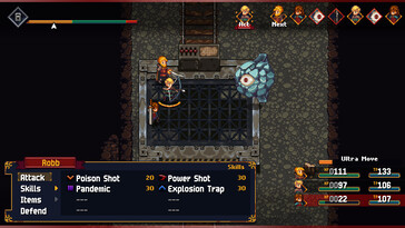 An image showing a fight in Chained Echoes.