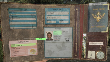 An image showing a passport in Contraband Police.