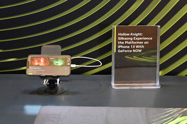 Hollow Knight: Silksong shown running via GFN on an Apple iPhone 13