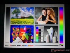 Colors and contrast change slightly from wide viewing angles