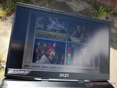 Outdoors under direct sunlight