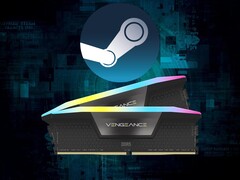 Banner for March 2026 Steam survey with 16GB DDR5 RAM