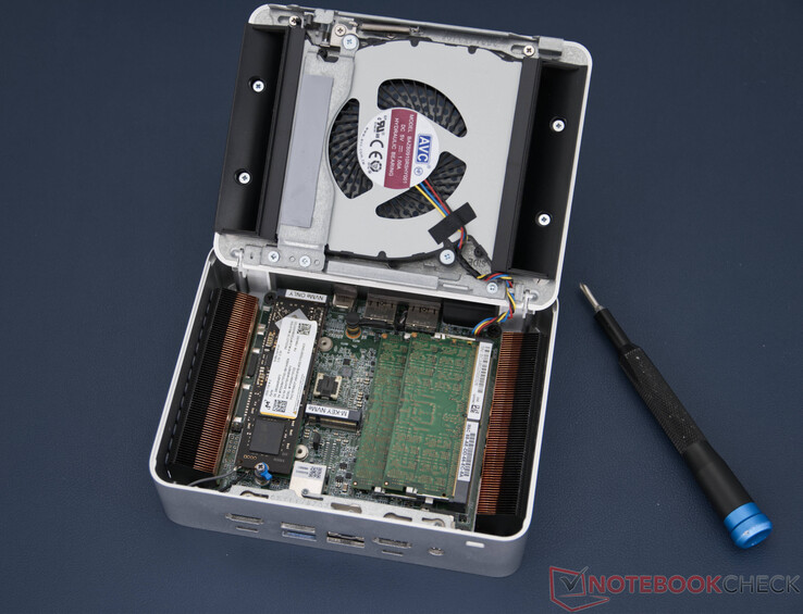 Asus NUC 15 Pro+ with open underside