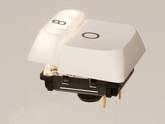 Dual-action keys on the Nics Tek Hesper64(100) low-profile keyboard allow gamers to activate secondary functions quickly. (Image source: Nics Tek)