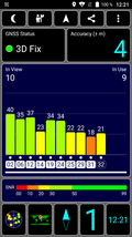 GPS test, outdoors