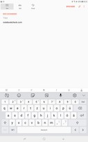 Using the default keyboard in portrait mode