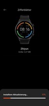 Clock faces are loaded onto the watch via the smartphone app.
