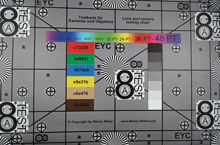 Blackview BV9700 Pro - Test chart