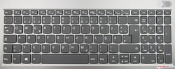 A look at the keyboard on the ThinkBook 15