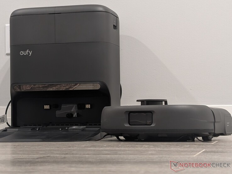 eufy Omni C28 robot vacuum and base station.