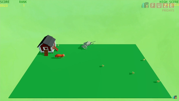 FUZE4: A fixed-camera 3D game where you rescue chickens from a fox that was made in 48 hours. (Source: SwitchedOn)