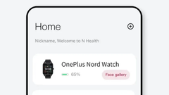 A possible first look at the Nord Watch and its UI. (Source: Mukul Sharma via Twitter)