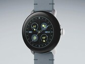 The Pixel Watch 2 with its new Moondust Crafted Leather Band. (Image source: Google)