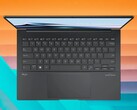The Asus Zenbook 14 OLED lapotp has a replaceable SSD. (Image source: Asus, Unsplash, edited)
