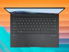 The Asus Zenbook 14 OLED lapotp has a replaceable SSD. (Image source: Asus, Unsplash, edited)