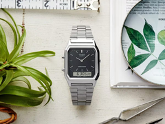 Casio’s AQ-230A-1DM watch (pictured) is now available in the US. (Image source: Casio)