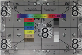 Photographed reference card