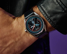 An image of the new Citizen Star Wars duel watch on a leather strap on a wrist.
