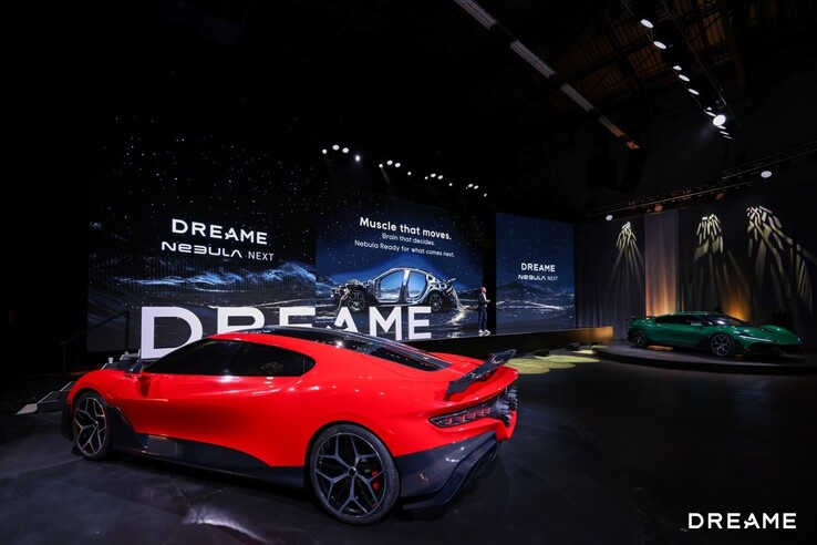 The Dreame Nebula Next 01 Jet Edition on display in San Francisco.