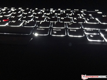 The keyboard illumination can dazzle a bit depending on the angle.