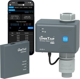 The LinkTap G2S is considered a pioneer for local integration and algorithm-controlled irrigation, but it is not exactly cheap.