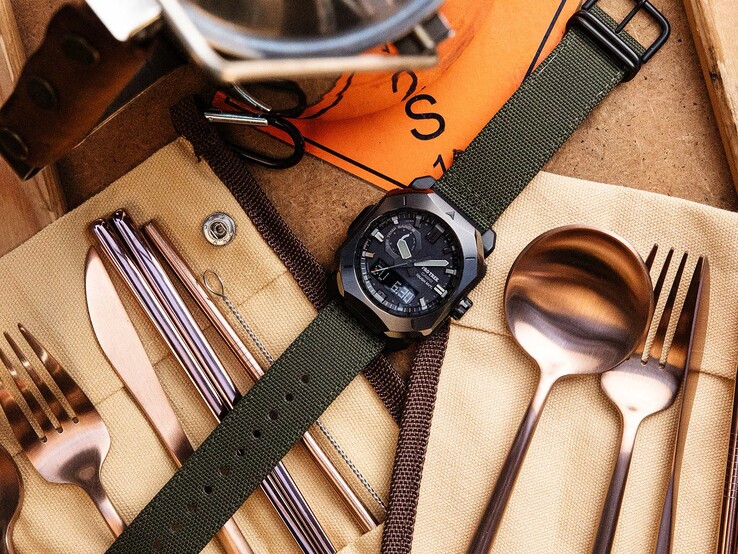 The watch combines Tough Solar charging with ABC sensors for off-grid use.
